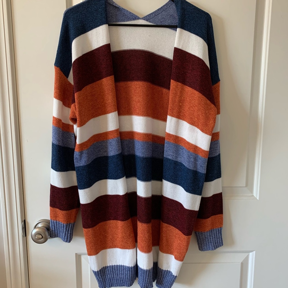 Striped cardigan